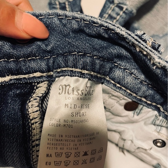 Miss Me Blue Denim Shorts - Picture 9 of 12